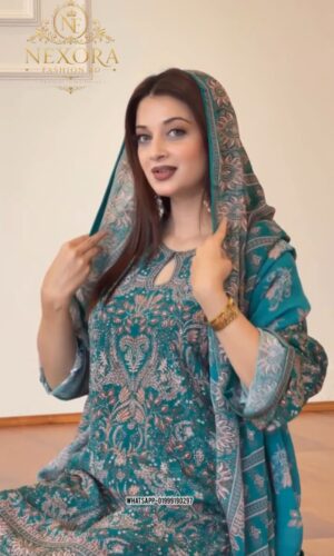 Alternative view of Printed Crape Sharara Ready Dress Pakistani inspire