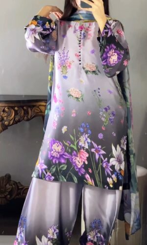 Pakistani inspire Printed Micro Stretch 3-Piece Set