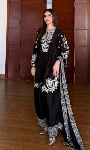 Royal Persian Anarkali 3-Piece