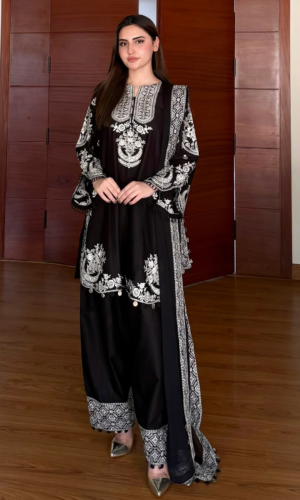 Alternative view of Royal Persian Anarkali 3-Piece